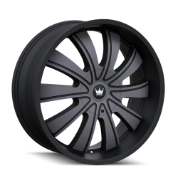 Mazzi Wheels 374 ROLLA 24x9.5 5x5.0/5.5 18mm Matte Black 374-24952TM