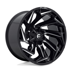 Fuel 1PC - Fuel Off Road D753 REACTION 22x12 8x170 -44mm Gloss Black/Milled D75322201747 - Image 1