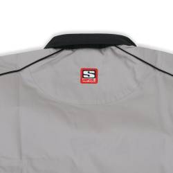 Simpson Safety - Simpson Safety 39012YG Talladega Button Up Shirt 3XL Black/Gray - Image 4