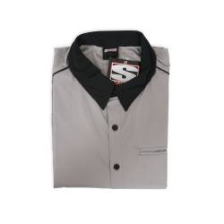 Simpson Safety - Simpson Safety 39012YG Talladega Button Up Shirt 3XL Black/Gray - Image 7