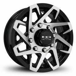 HD Wheels - HD Wheels CY1660820BK Canyon 16x6 8x6.5 0mm Gloss Black/Machined - Image 1