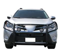 Black Horse Off Road - Black Horse 17A093902MA-PLFB Black Grille Guard w/LED for 06-18 Toyota RAV4 - Image 1
