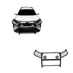Black Horse Off Road - Black Horse 17A093904MA-PLFR Black Grille Guard w/LED for 19-24 Toyota RAV4 - Image 1