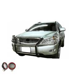 Black Horse Off Road - Black Horse 17G80330MSS-PLFR Stainless Steel Grille Guard w/LED for RX330/RX350 - Image 2