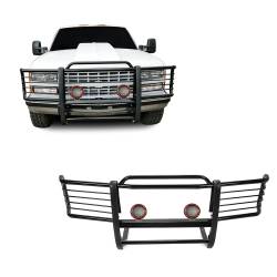 Black Horse Off Road - Black Horse 17GJ23MA-PLFR Black Grille Guard w/LED for Silverado/Sierra 1500 - Image 1