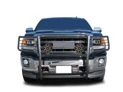 Black Horse Off Road - Black Horse 17GS12MA-PLB Black Grille Guard w/LED for Sierra 1500 Limited - Image 2