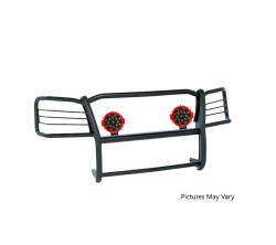 Black Horse Off Road - Black Horse 17GS12MA-PLR Black Grille Guard w/LED for Sierra 1500 Limited - Image 2