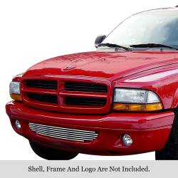 APS - APS Stainless Billet Bumper Grille-Polish for 97-03 Dakota/Durango GR04FEH10S - Image 1