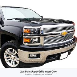 APS - APS Stainless Billet Grille-Polish 14-15 Silverado 1500 GR03FEI50S - Image 1