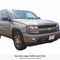 APS - APS Stainless Billet Grille Black 02-05 Chevrolet Trailblazer GR03HEC07J - Image 1
