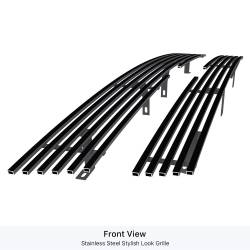 APS - APS Stainless Billet Grille Black 02-05 Chevrolet Trailblazer GR03HEC07J - Image 2