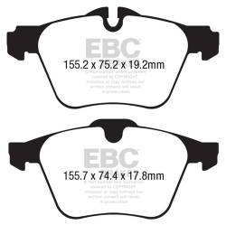 EBC Brakes - EBC Brakes DP32189C Redstuff Ceramic Low Dust Brake Pads for 14-21 F-Type - Image 1
