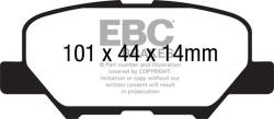 EBC Brakes - EBC Brakes DP32171C Redstuff Ceramic Low Dust Brake Pads for 14-18 3 3 Sport 6 - Image 1