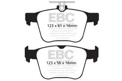 EBC Brakes - EBC Brakes DP32173C Redstuff Ceramic Low Dust Brake Pads for S3 TTS Quattro - Image 1