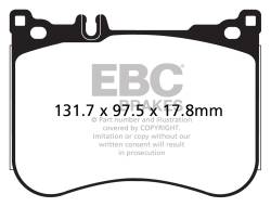EBC Brakes - EBC Brakes DP32178C Redstuff Ceramic Low Dust Brake Pads - Image 1