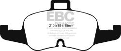 EBC Brakes - EBC Brakes DP32256C Redstuff Ceramic Low Dust Brake Pads for 16-18 TT Quattro - Image 1
