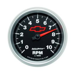 AutoMeter - AutoMeter 3697-00406 In-Dash Tachometer Gauge 3-3/8" 10K-RPM Black w/Red Bowtie - Image 2