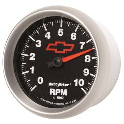 AutoMeter - AutoMeter 3697-00406 In-Dash Tachometer Gauge 3-3/8" 10K-RPM Black w/Red Bowtie - Image 4