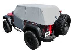 Rampage - Rampage 1163 Cab Cover w/Door Flaps Grey for 07-18 Jeep Wrangler JK 2DR - Image 2