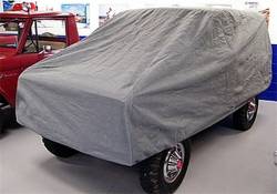 Rampage - Rampage 1703 Custom Car Cover 4 Layer Breathable Grey for 66-77 Ford Bronco - Image 1