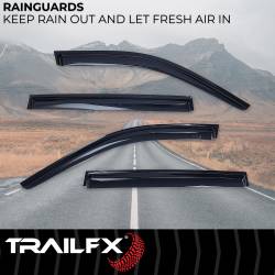 TrailFX - TrailFx 4334H Low Profile for Front/Rear Tape-On Smoke Acrylic 4PC - Image 2