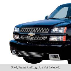 APS - APS Stainless Billet Bumper Grille-Polish Silverado 1500 SS GR03HEC04S - Image 1