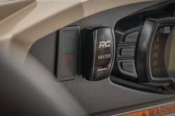 Rough Country Suspension Systems - Rough Country 710HS 2x1 Cab Heat Rocker Switch w/LED Logo Black/Blue - Image 3