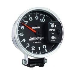 AutoMeter - AutoMeter 233902 Autogage Tachometer Guage 5" w/Memory 10000RPM Black - Image 2