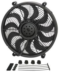 Derale - Derale 18217 17" High Output Single RAD Pusher/Puller Fan Standard Mount Kit - Image 1