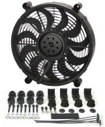 Derale - Derale 16214 14" High Output Single RAD Pusher/Puller Fan w/Premium Mount Kit - Image 1