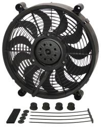 Derale - Derale 18214 14" High Output Single RAD Pusher/Puller Fan Standard Mount Kit - Image 1
