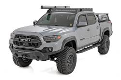 Rough Country Suspension Systems - Rough Country RPT2 Side Step Bars Black for 16-23 Toyota Tacoma Double 44012 - Image 2