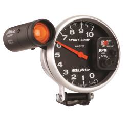 AutoMeter - AutoMeter 3904 Sport-Comp Tachometer Gauge 5" 10000RPM w/Shift Light - Image 2
