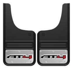Gatorback - Gatorback 12"x23" Cut-Style Black Mud Flaps AT4 Logo GB1223CUTAT4 - Image 1