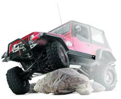 Warn - Warn 63002 Rock Sliders 3/16" Thick Reinforced Steel for 97-02 Jeep Wrangler TJ - Image 22
