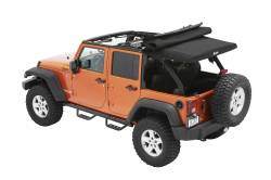 Bestop - Bestop 54724-17 Supertop Ultra Black Twill Soft Top for 07-18 Wrangler JK 4DR - Image 4