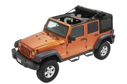 Bestop - Bestop 54724-17 Supertop Ultra Black Twill Soft Top for 07-18 Wrangler JK 4DR - Image 7