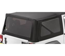 Bestop 58134-35 Soft Top Window Set Black Diamond for 11-18 Jeep Wrangler JK 2DR