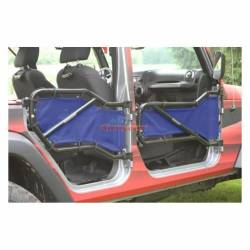 Steinjager - Steinjager Mesh Tube Door Covers Rear-Blue for Wrangler JL J0048376 - Image 2