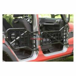 Steinjager - Steinjager Cargo Net Tube Door Covers Front Black for Wrangler JL J0048414 - Image 2