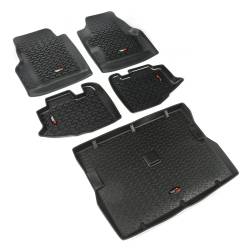 Rugged Ridge - Rugged Ridge Front & Rear Floor Liner Set Black for Wrangler TJ 12988.10 - Image 1