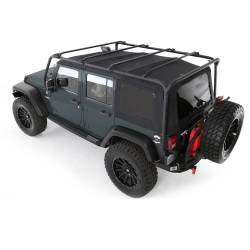 Smittybilt - Smittybilt 76717 SRC Heavy Duty Roof Rack Matte Black for 07-18 Jeep Wrangler JK - Image 1
