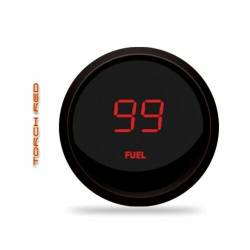 Intellitronix - Intellitronix M9016R LED Digital Fuel Gauge 2-1/16" 0 To 99 % Black Red - Image 1