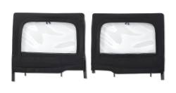 Bestop 51743-17 Rear Element Upper Soft Doors Black Twill for Jeep JL/JT