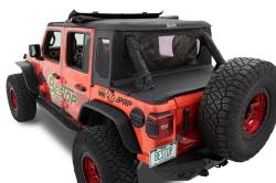 Bestop - Bestop TrekTop HalfTop Black Twill Soft Top for Jeep JL 4DR 53902-17 - Image 2