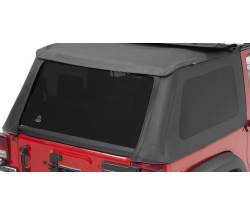 Bestop 58222-35 Soft Top Window Set Black Diamond for 07-18 Jeep Wrangler JK 2DR