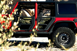 Body Armor 4x4 - Body Armor Rear Tube Trail Doors Black Pair for 07-18 Jeep Wrangler JK JK-6155 - Image 2