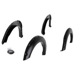 TrailFX - TrailFX PFFF3011S Fender Flares Bolt-On 2.75" Front 3" Rear Smooth Black 4PC - Image 1