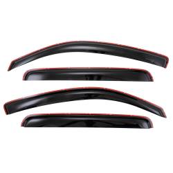 TrailFX - TrailFx 4056IC 4PC Window Vents Low Profile In-Channel Smoke Acrylic - Image 1