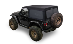 Bestop - Bestop 54728-17 Supertop Glide Soft Top Black Twill for 18-26 Wrangler JL 2DR - Image 1